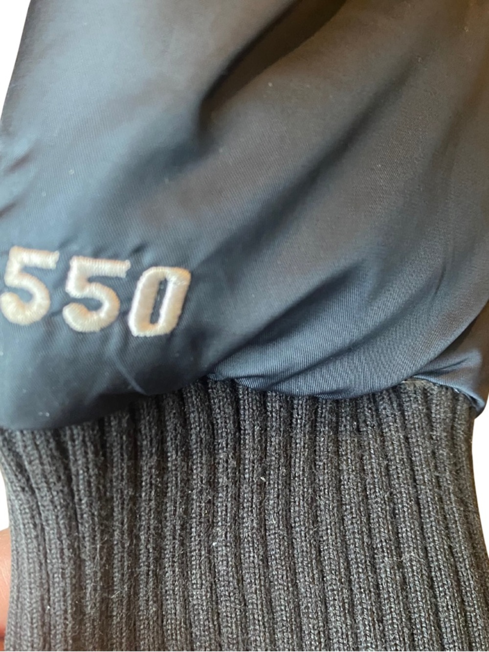 The North Face Black Quilted Down Bomber Jacket - Picture 3 of 6